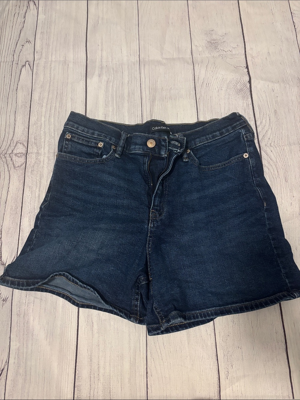Calvin Klein Navy Blue Denim Shorts